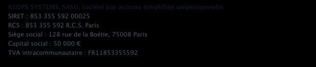 Informations éditeur du site